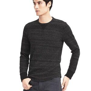 Banana Republic Men's Heritage Ribbed Charcoal Crewneck Sweater Size Small